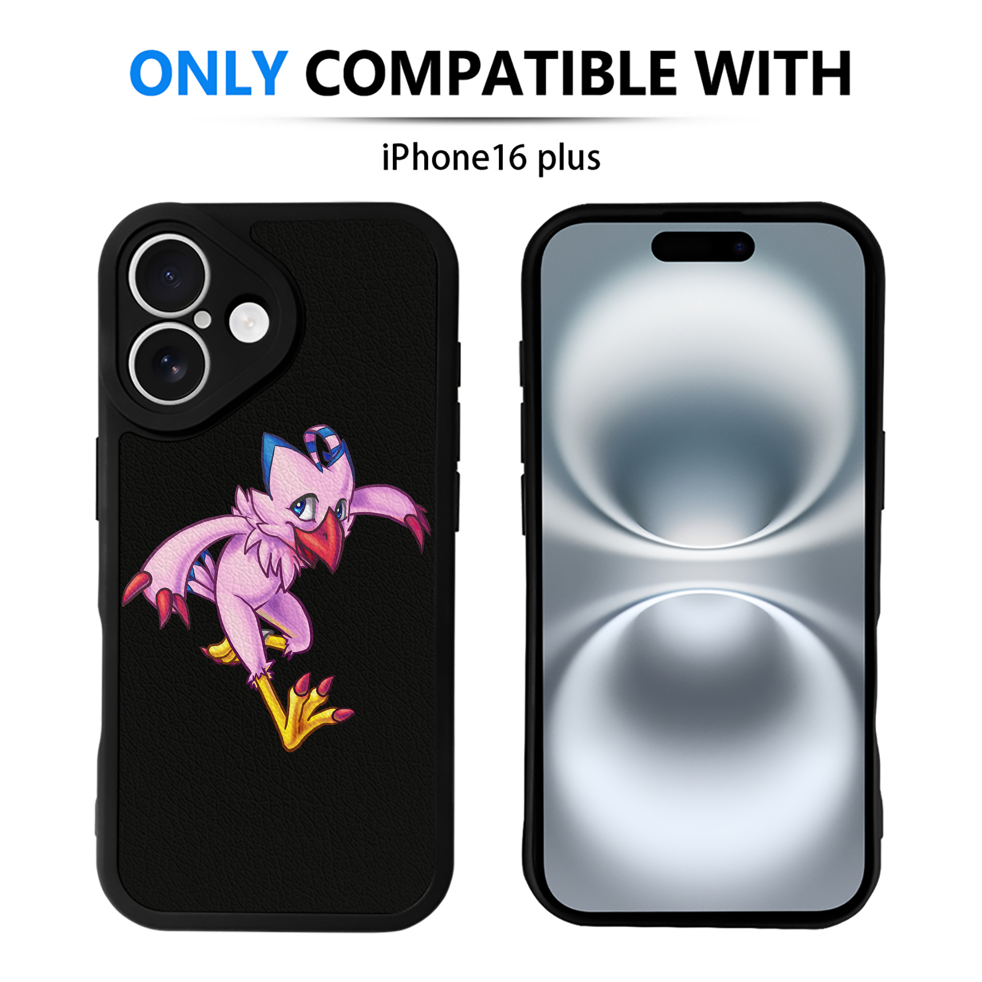 （画像用） Digimon デジタルモンスター/デジモン 【iPhone 16シリーズ対応】シリコンスマホケース（レザー調） 材質：シリコン